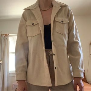 Vintage wool cream shirt